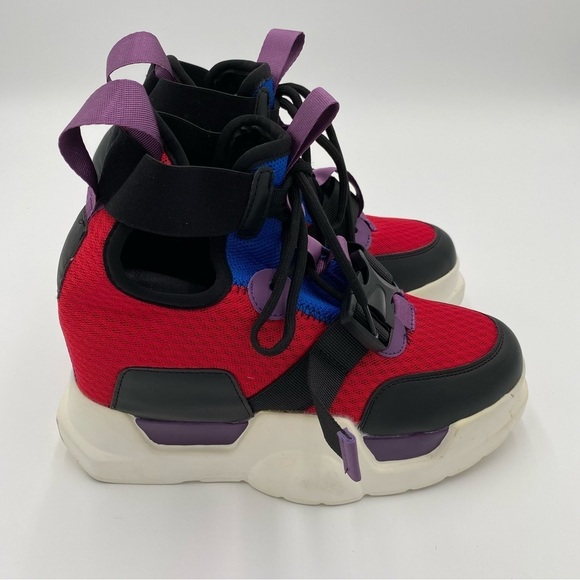 Anthony Wang Mulberry-02 Colorful Y2K Chunky Platform Fashion Sneakers Size 8.5 - Picture 8 of 10